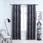 vidaXL Verdunkelungsvorhänge mit Ösen 2 Stk. Samt Anthrazit 140x175 cm vidaXL Verdunkelungsvorhänge mit Ösen 2 Stk. Samt Anthrazit 140x175 cm