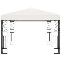 vidaXL Pavillon 3×3 m Creme Stoff