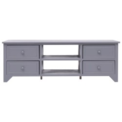 vidaXL TV-Schrank Grau 115x30x40 cm Paulownia Holz
