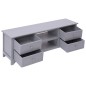 vidaXL TV-Schrank Grau 115x30x40 cm Paulownia Holz vidaXL TV-Schrank Grau 115x30x40 cm Paulownia Holz