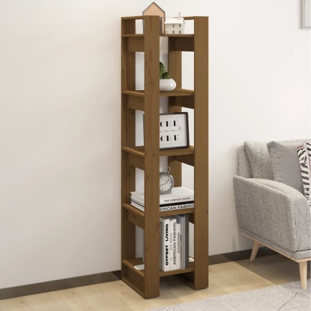 vidaXL Bücherregal/Raumteiler Honigbraun 41x35x160cm Massivholz Kiefer