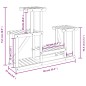 vidaXL Blumenständer 90x25x73,5 cm Massivholz Tanne vidaXL Blumenständer 90x25x73,5 cm Massivholz Tanne