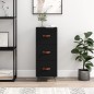 vidaXL Sideboard Schwarz 34,5x34x90 cm Holzwerkstoff vidaXL Sideboard Schwarz 34,5x34x90 cm Holzwerkstoff