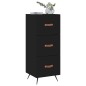 vidaXL Sideboard Schwarz 34,5x34x90 cm Holzwerkstoff vidaXL Sideboard Schwarz 34,5x34x90 cm Holzwerkstoff