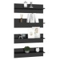 vidaXL Wandregale 2 Stk. Hochglanz-Grau 60x11,5x18 cm Holzwerkstoff vidaXL Wandregale 2 Stk. Hochglanz-Grau 60x11,5x18 cm Holzwerkstoff