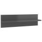 vidaXL Wandregale 2 Stk. Hochglanz-Grau 60x11,5x18 cm Holzwerkstoff vidaXL Wandregale 2 Stk. Hochglanz-Grau 60x11,5x18 cm Holzwerkstoff