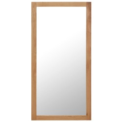 vidaXL Spiegel 60x120 cm Eiche Massivholz