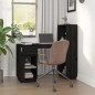 vidaXL Schreibtisch Schwarz 110x53x117 cm Massivholz Kiefer vidaXL Schreibtisch Schwarz 110x53x117 cm Massivholz Kiefer