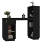 vidaXL Schreibtisch Schwarz 110x53x117 cm Massivholz Kiefer vidaXL Schreibtisch Schwarz 110x53x117 cm Massivholz Kiefer