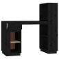vidaXL Schreibtisch Schwarz 110x53x117 cm Massivholz Kiefer vidaXL Schreibtisch Schwarz 110x53x117 cm Massivholz Kiefer