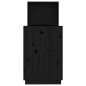 vidaXL Schreibtisch Schwarz 110x53x117 cm Massivholz Kiefer vidaXL Schreibtisch Schwarz 110x53x117 cm Massivholz Kiefer