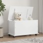 vidaXL Truhe mit Rollen ALTA Weiß 73x39,5x44 cm Massivholz Kiefer vidaXL Truhe mit Rollen ALTA Weiß 73x39,5x44 cm Massivholz Kiefer