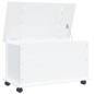 vidaXL Truhe mit Rollen ALTA Weiß 73x39,5x44 cm Massivholz Kiefer vidaXL Truhe mit Rollen ALTA Weiß 73x39,5x44 cm Massivholz Kiefer