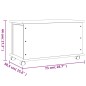vidaXL Truhe mit Rollen ALTA Weiß 73x39,5x44 cm Massivholz Kiefer vidaXL Truhe mit Rollen ALTA Weiß 73x39,5x44 cm Massivholz Kiefer