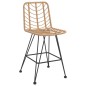 vidaXL Barhocker 2 Stk. 45x56x103,5 cm PE-Rattan und Stahl vidaXL Barhocker 2 Stk. 45x56x103,5 cm PE-Rattan und Stahl