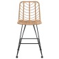 vidaXL Barhocker 2 Stk. 45x56x103,5 cm PE-Rattan und Stahl vidaXL Barhocker 2 Stk. 45x56x103,5 cm PE-Rattan und Stahl