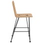 vidaXL Barhocker 2 Stk. 45x56x103,5 cm PE-Rattan und Stahl vidaXL Barhocker 2 Stk. 45x56x103,5 cm PE-Rattan und Stahl
