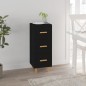 vidaXL Sideboard Schwarz 34,5x34x90 cm Holzwerkstoff vidaXL Sideboard Schwarz 34,5x34x90 cm Holzwerkstoff