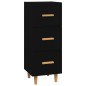 vidaXL Sideboard Schwarz 34,5x34x90 cm Holzwerkstoff vidaXL Sideboard Schwarz 34,5x34x90 cm Holzwerkstoff