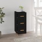 vidaXL Sideboard Schwarz 34,5x34x90 cm Holzwerkstoff vidaXL Sideboard Schwarz 34,5x34x90 cm Holzwerkstoff