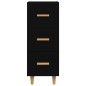 vidaXL Sideboard Schwarz 34,5x34x90 cm Holzwerkstoff vidaXL Sideboard Schwarz 34,5x34x90 cm Holzwerkstoff