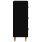 vidaXL Sideboard Schwarz 34,5x34x90 cm Holzwerkstoff vidaXL Sideboard Schwarz 34,5x34x90 cm Holzwerkstoff