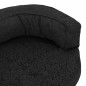 vidaXL Hundematratze Ergonomisch 75x53 cm Leinenoptik Fleece Schwarz vidaXL Hundematratze Ergonomisch 75x53 cm Leinenoptik Fleece Schwarz