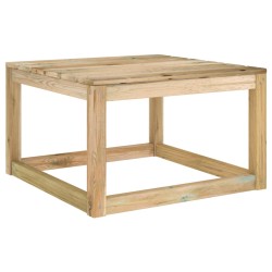 vidaXL Garten-Palettentisch 60x60x36,5 cm Kiefernholz Grün Imprägniert