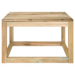 vidaXL Garten-Palettentisch 60x60x36,5 cm Kiefernholz Grün Imprägniert