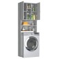 vidaXL Waschmaschinenschrank Grau Sonoma 64x25,5x190 cm vidaXL Waschmaschinenschrank Grau Sonoma 64x25,5x190 cm