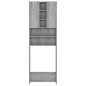 vidaXL Waschmaschinenschrank Grau Sonoma 64x25,5x190 cm vidaXL Waschmaschinenschrank Grau Sonoma 64x25,5x190 cm