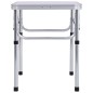 vidaXL Klappbarer Campingtisch Weiß Aluminium 60x45 cm vidaXL Klappbarer Campingtisch Weiß Aluminium 60x45 cm