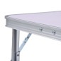 vidaXL Klappbarer Campingtisch Weiß Aluminium 60x45 cm vidaXL Klappbarer Campingtisch Weiß Aluminium 60x45 cm