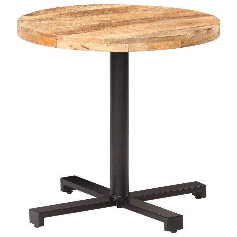vidaXL Bistrotisch Rund Ø80x75 cm Raues Mangoholz vidaXL Bistrotisch Rund Ø80x75 cm Raues Mangoholz