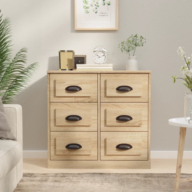 vidaXL Sideboard Sonoma-Eiche 70x35,5x67,5 cm Holzwerkstoff vidaXL Sideboard Sonoma-Eiche 70x35,5x67,5 cm Holzwerkstoff