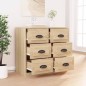vidaXL Sideboard Sonoma-Eiche 70x35,5x67,5 cm Holzwerkstoff vidaXL Sideboard Sonoma-Eiche 70x35,5x67,5 cm Holzwerkstoff