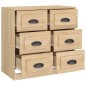 vidaXL Sideboard Sonoma-Eiche 70x35,5x67,5 cm Holzwerkstoff vidaXL Sideboard Sonoma-Eiche 70x35,5x67,5 cm Holzwerkstoff