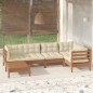 vidaXL 6-tlg. Garten-Lounge-Set mit Kissen Honigbraun Kiefernholz vidaXL 6-tlg. Garten-Lounge-Set mit Kissen Honigbraun Kiefernholz