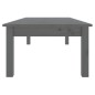vidaXL Couchtisch Grau 110x50x30 cm Massivholz Kiefer vidaXL Couchtisch Grau 110x50x30 cm Massivholz Kiefer
