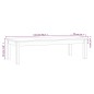 vidaXL Couchtisch Grau 110x50x30 cm Massivholz Kiefer vidaXL Couchtisch Grau 110x50x30 cm Massivholz Kiefer