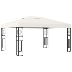 vidaXL Pavillon 3×4 m Creme Stoff 