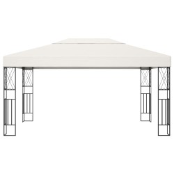 vidaXL Pavillon 3×4 m Creme Stoff 