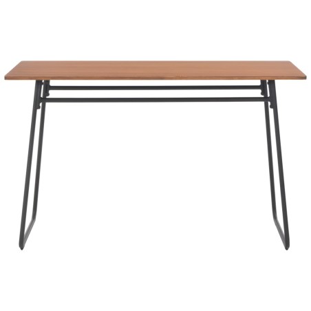 vidaXL Esstisch Braun 120x60x73 cm Massives Sperrholz Stahl