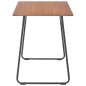 vidaXL Esstisch Braun 120x60x73 cm Massives Sperrholz Stahl vidaXL Esstisch Braun 120x60x73 cm Massives Sperrholz Stahl