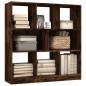 vidaXL Bücherregal Räuchereiche 97,5x29,5x100 cm Holzwerkstoff