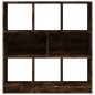 vidaXL Bücherregal Räuchereiche 97,5x29,5x100 cm Holzwerkstoff
