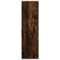 vidaXL Bücherregal Räuchereiche 97,5x29,5x100 cm Holzwerkstoff