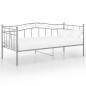vidaXL Schlafsofa Bettgestell Grau Metall 90x200 cm vidaXL Schlafsofa Bettgestell Grau Metall 90x200 cm