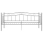 vidaXL Schlafsofa Bettgestell Grau Metall 90x200 cm vidaXL Schlafsofa Bettgestell Grau Metall 90x200 cm