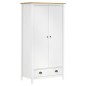 vidaXL Kleiderschrank mit 2 Türen Hill Weiß 89x50x170 cm Kiefernholz vidaXL Kleiderschrank mit 2 Türen Hill Weiß 89x50x170 cm Kiefernholz